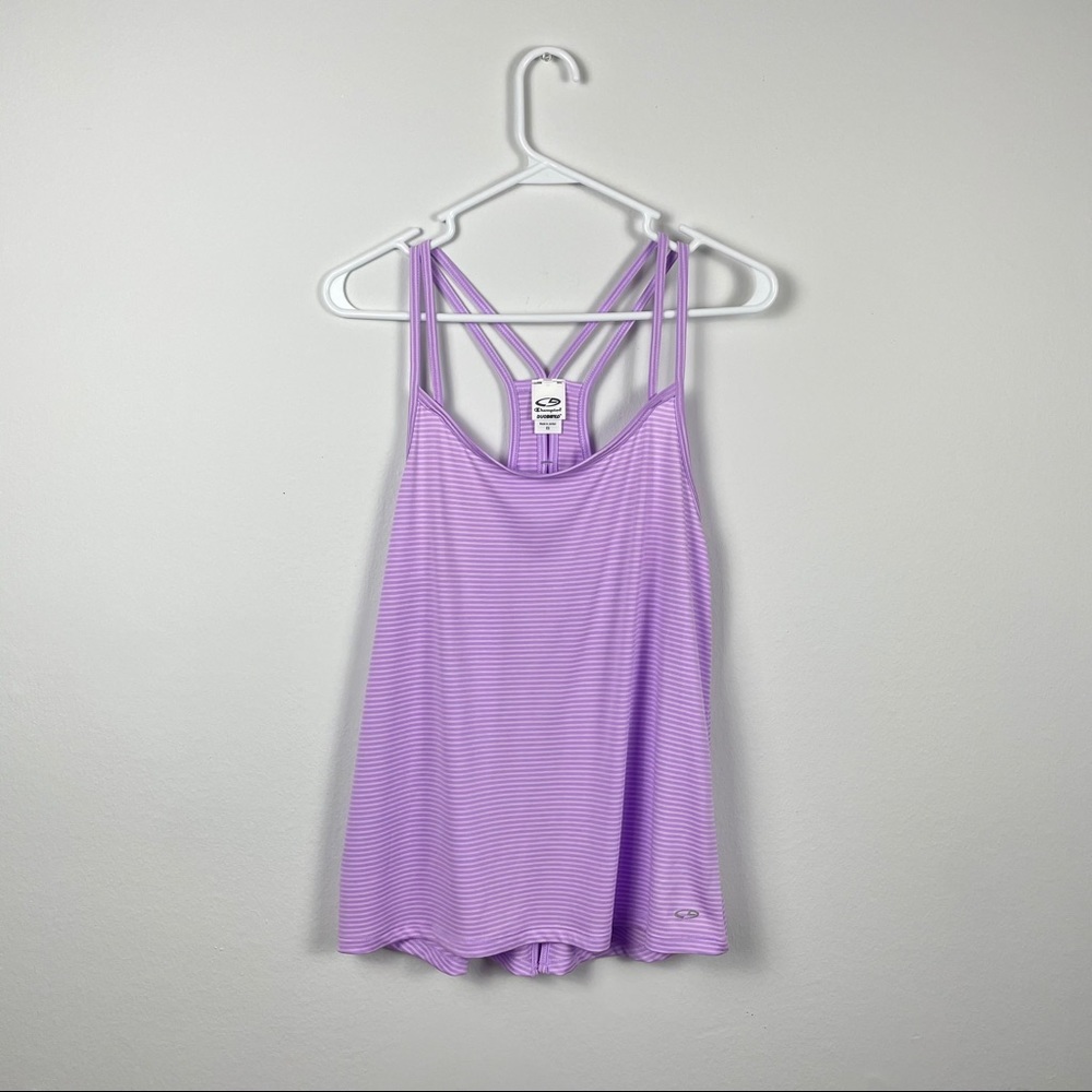 Champion Light Purple Striped Tank Top Size XS